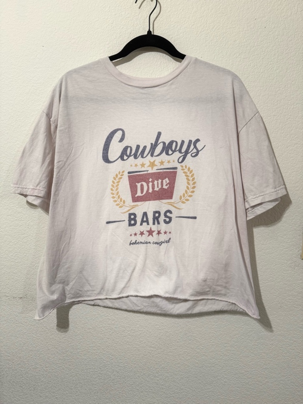 Vintage Wash Cowboys Dive Bars Tee | Western Cowgirl Graphic Top